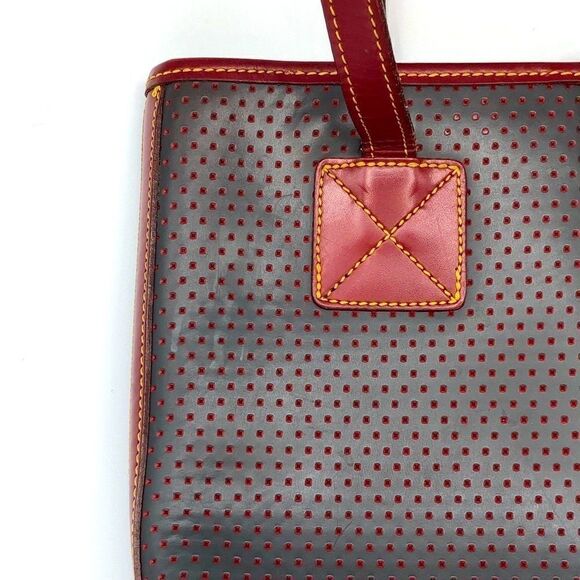 Perforated Leather Bucket Bag  - Picture 4 of 12